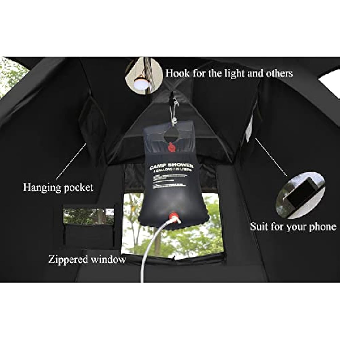 Outdoor Shower Tent Changing Room Privacy Portable Camping Shelters