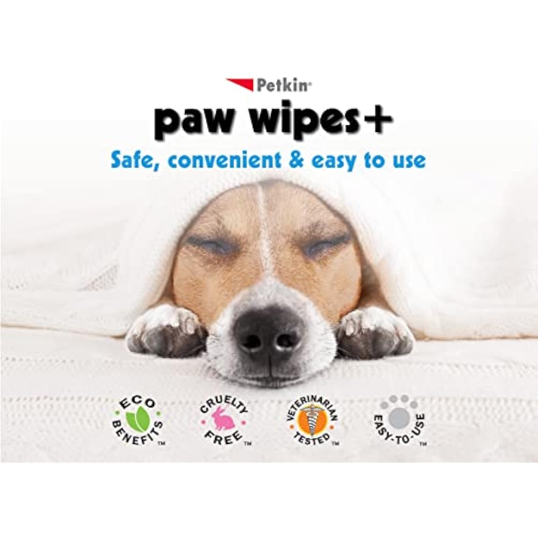 Petkin Paw Wipes, White, 100 Count (Pack of 1)
