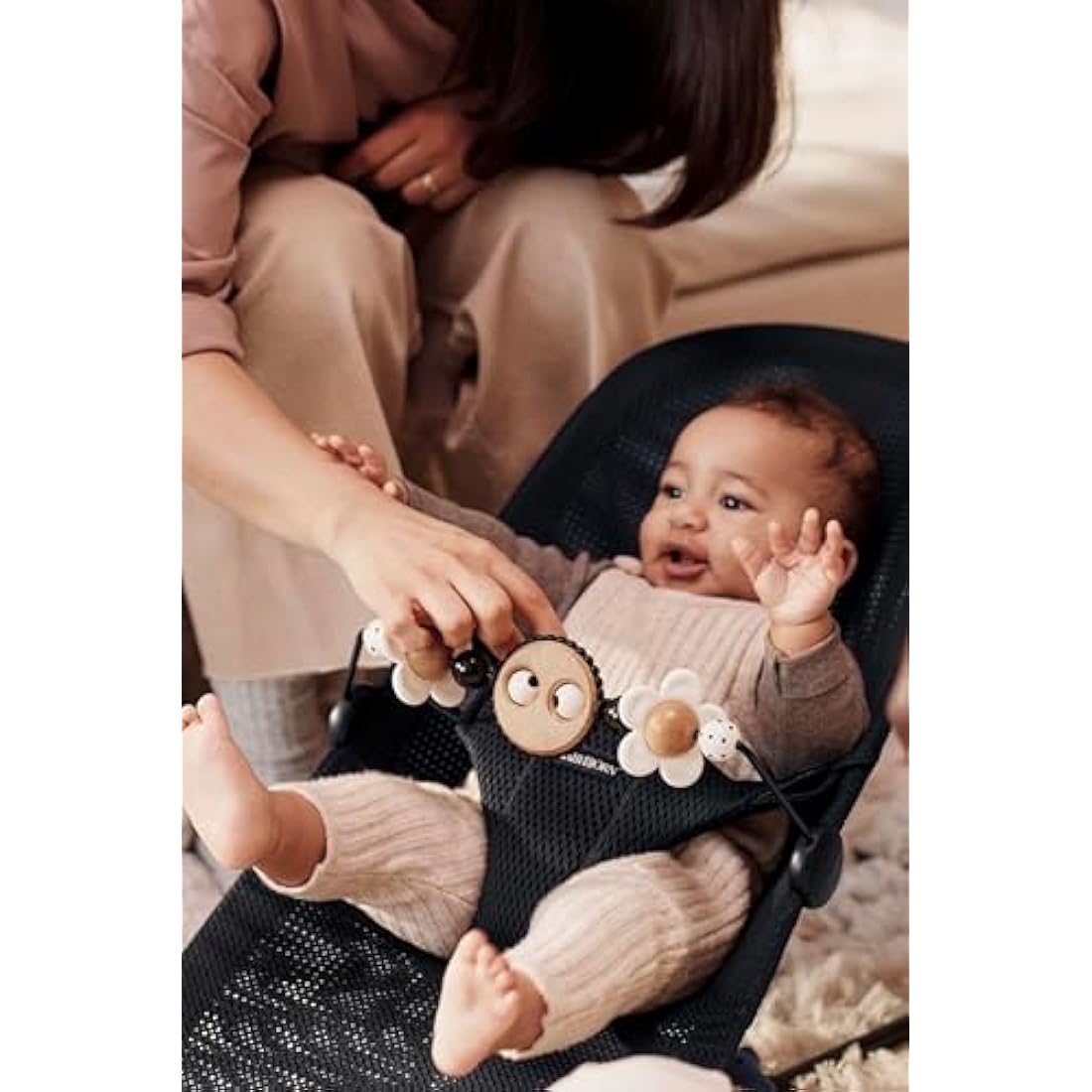 BabyBjörn Toy for Bouncer, Googly eyes black & white