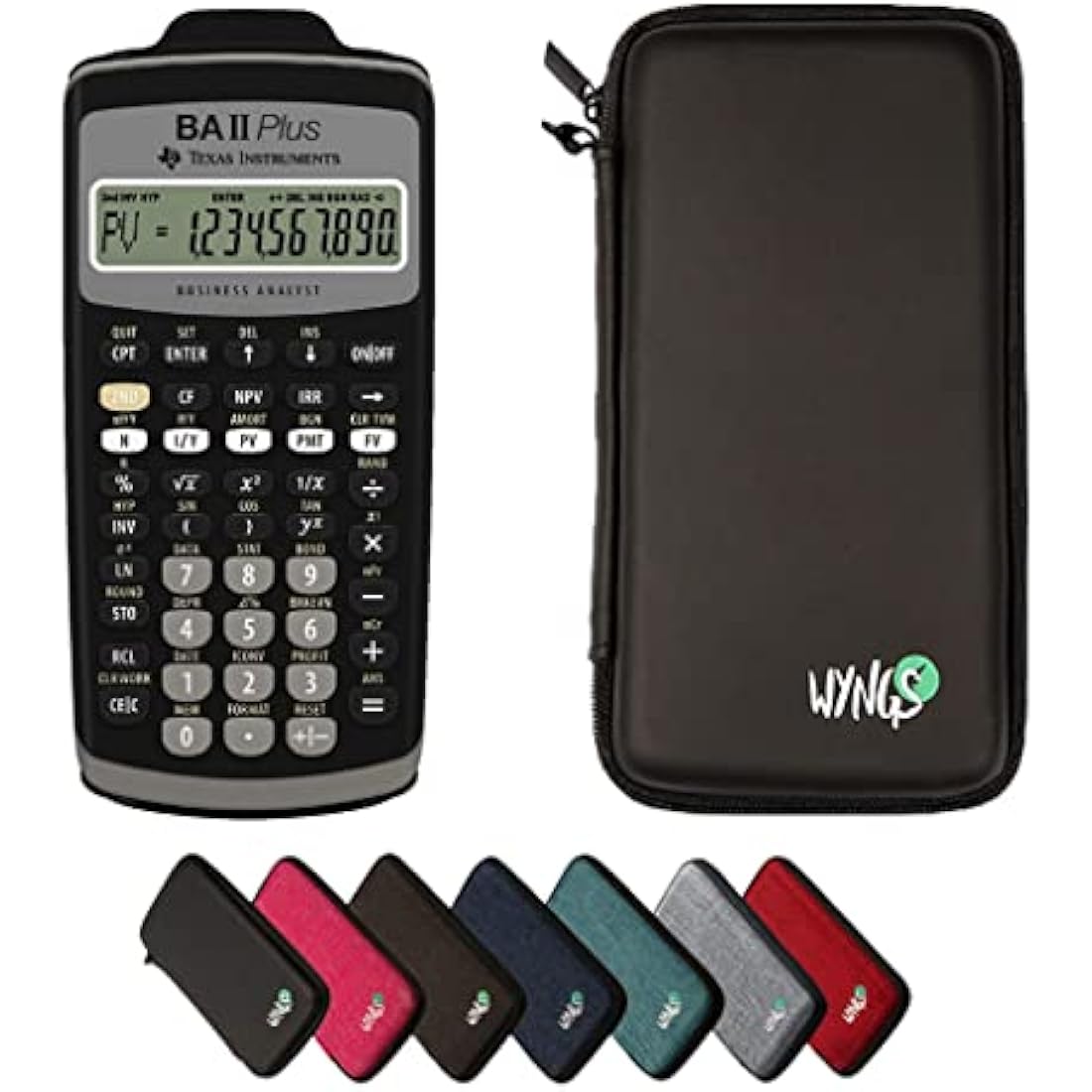 TI-BA II Plus + Protective Case + Prime Warranty