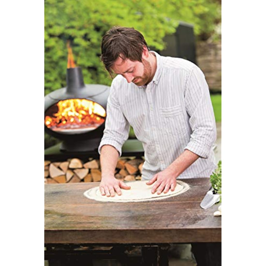 Morsø Pizza Peel for Morsø Outdoor Oven and Pizza Ovens, Teardrop-Shaped, 72 x 30 cm, Aluminium with Oak Wood Handle