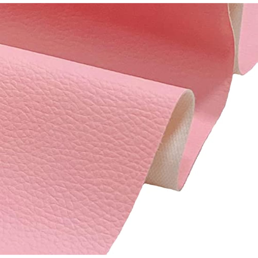 A-Express Grained Faux Leather Fabric Waterproof Heavy Duty Leatherette Vinyl Leathercloth Upholstery Textured Material - Light Pink 1 Metre 100cm x 140cm
