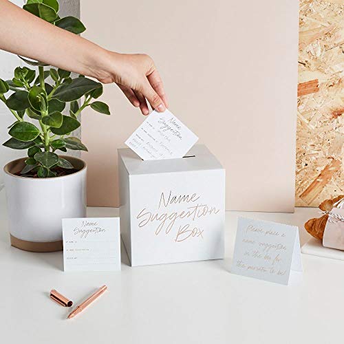 Club Green Baby Shower Name Suggestion Box & 30 Cards