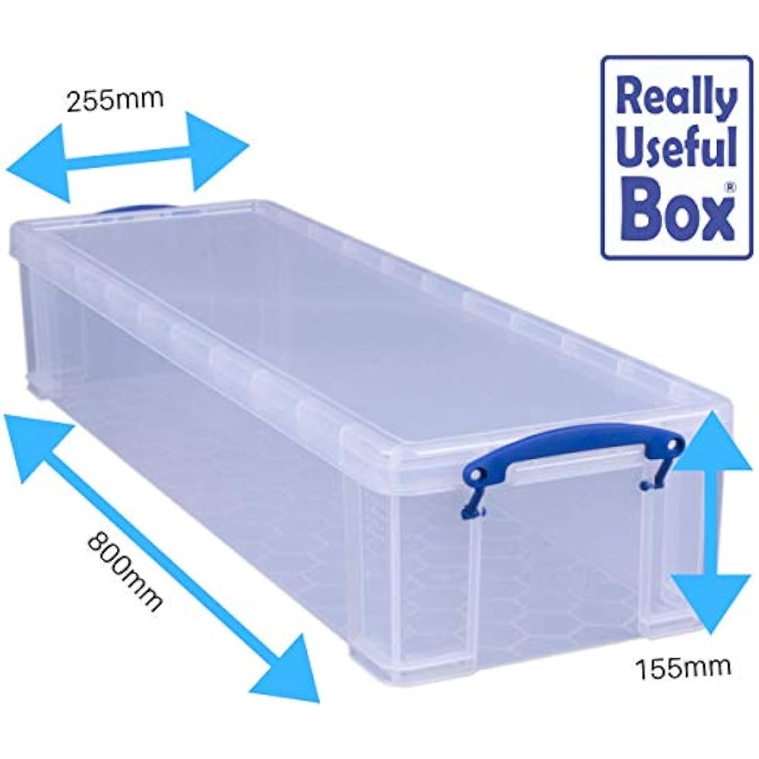 Really Useful Box Plastic Storage 22 Litre Clear