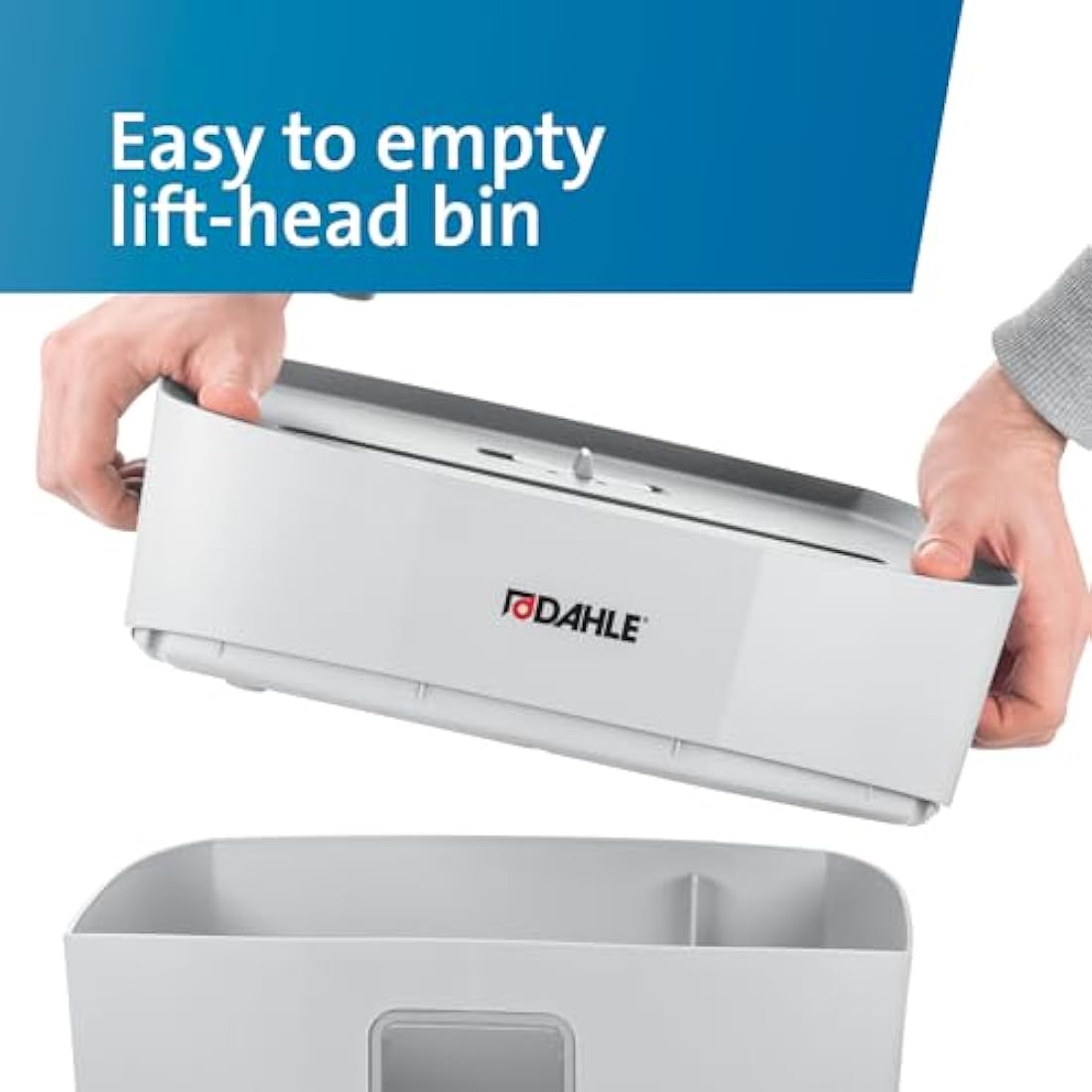 Dahle PaperSAFE 120 Paper Shredder (8 Sheets, Oil-Free, Jam Protection, Cross-Cut, for Home-Office) Grey,36.6 x 34.7 x 21.7cm