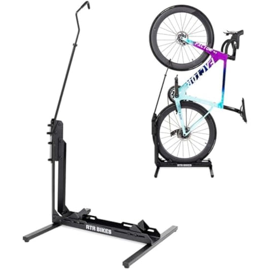 RTR BIKES BRUTUS UP Professional Freestanding Bicycle Stand - Ideal for Your Garage, Home or Bicycle Shop