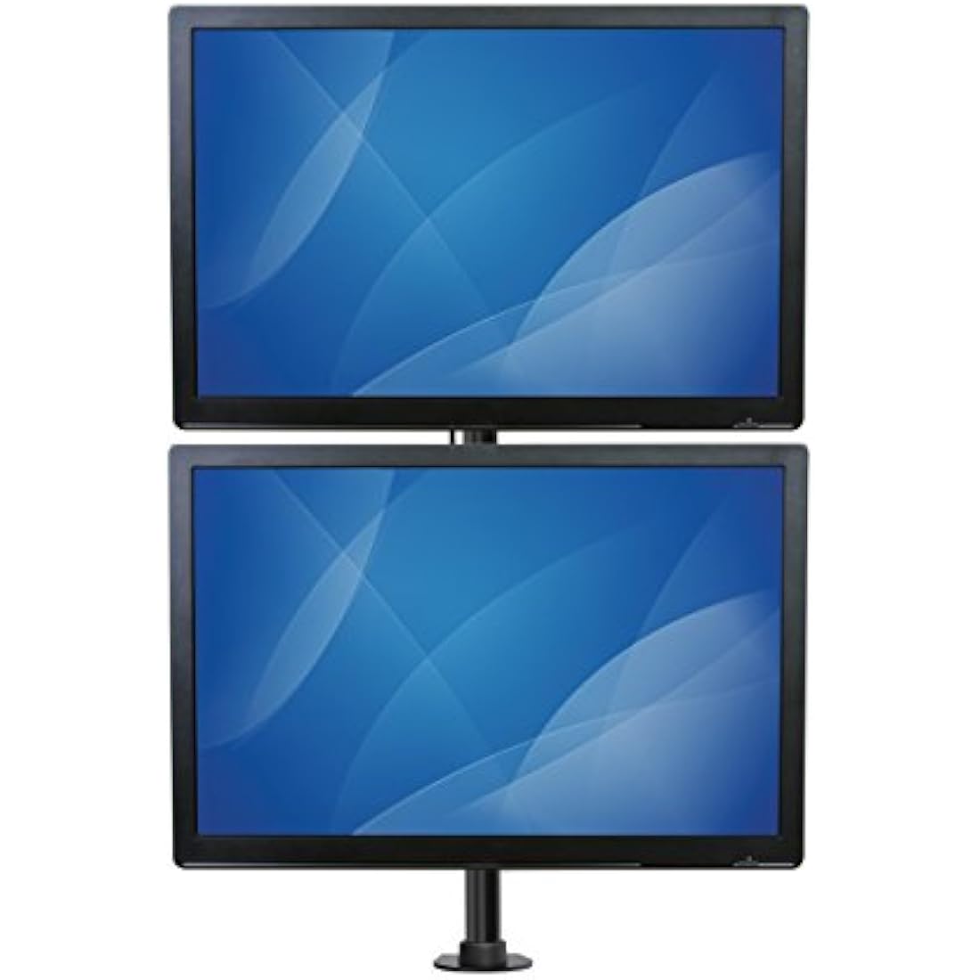 StarTech.com Vertical Desk Mount Dual Monitor Arm - For Monitors 13” to 27” - Adjustable - Desk Clamp / Grommet-Hole Mount - Dual VESA Monitors - Black (ARMDUALV)