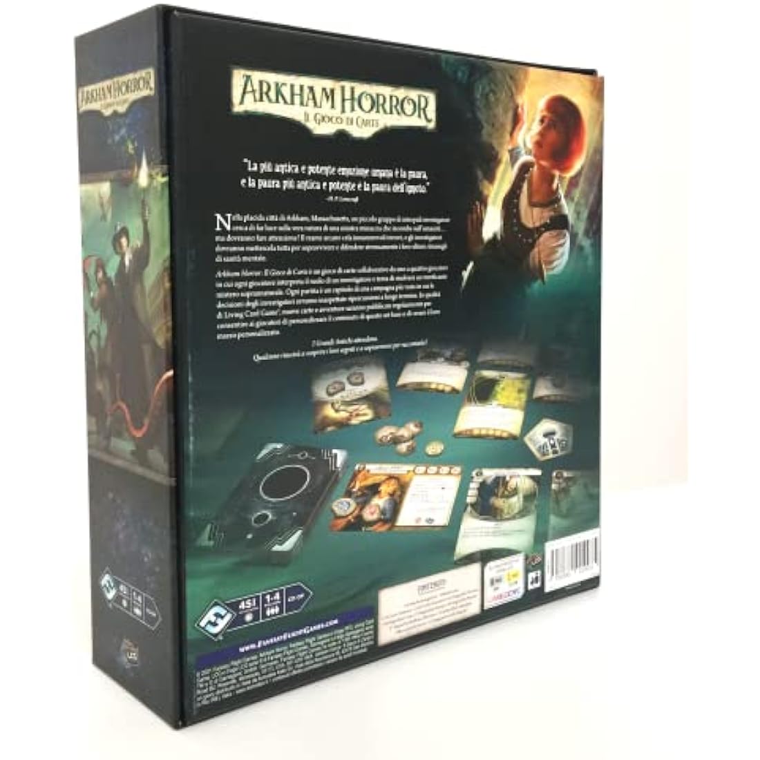 Asmodee - Arkham Horror: The Card Game, LCG, Base Set Updated 2021-1-4 Players, 14+ Years, Italian Edition