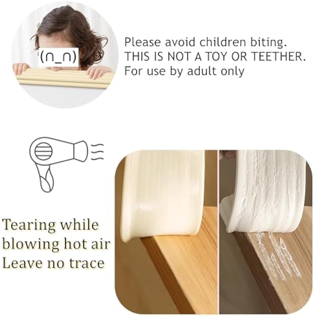 M2cbridge L Shape Extra Thick Furniture Table Edge Protectors Foam Baby Safety Bumper Guard 2 M (Brown)