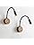 Ouglres Reading Wall Lamp 2pcs, LED With Switch, Industrial Wood and Black, 360° Swivel Goose-Neck Bed Light, for Bedroom, Hallway, Bathroom, Hotels, 3000k