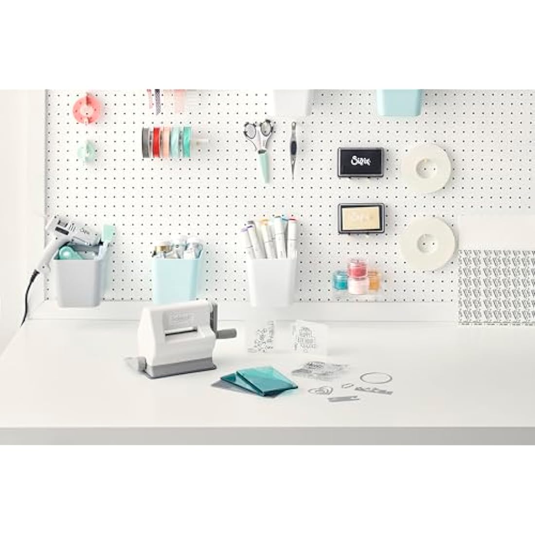 Sizzix Sidekick Mini Die Cutting and Embossing Machine and Craft Kit for Adults and Kids. Perfect for your Card Making, Journaling and Scrapbooking Supplies | 6.35cm Opening