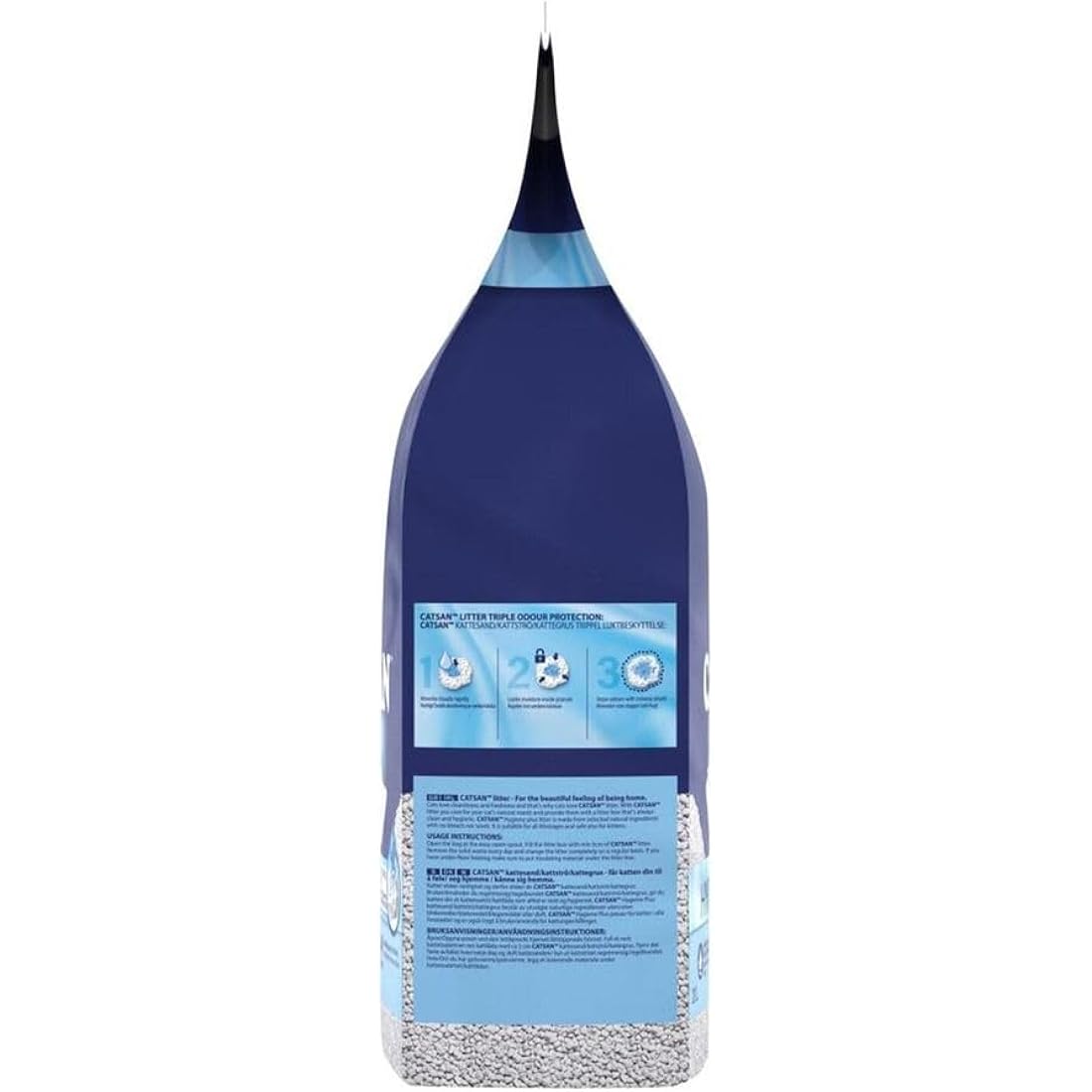 Catsan Hygiene Non-Clumping Cat Litter, 3 Packs (3 x 20L)