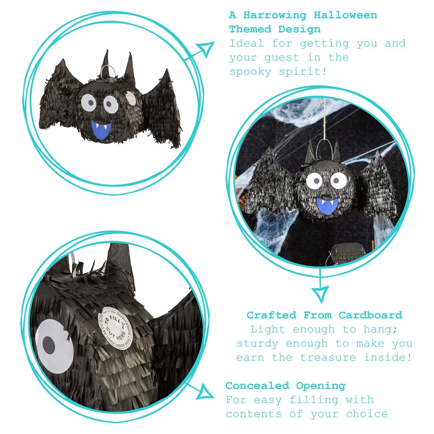 Halloween Bat Large Pinata Party Set
