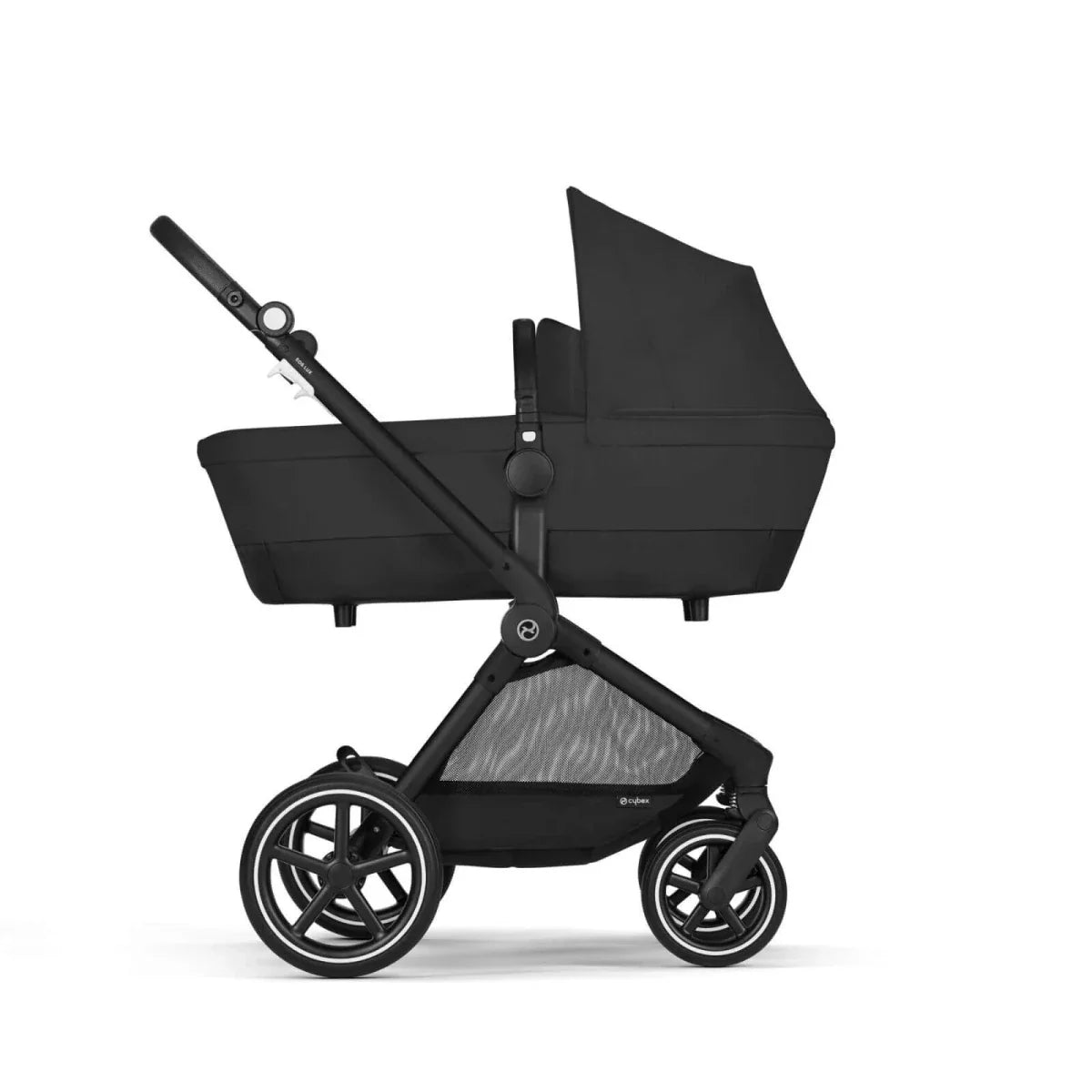 Cybex EOS Lux Silver 2-in-1 Pushchair - Moon Black