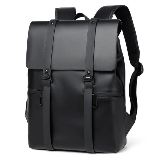 PU Leather Adjustable Strap Backpack Bag