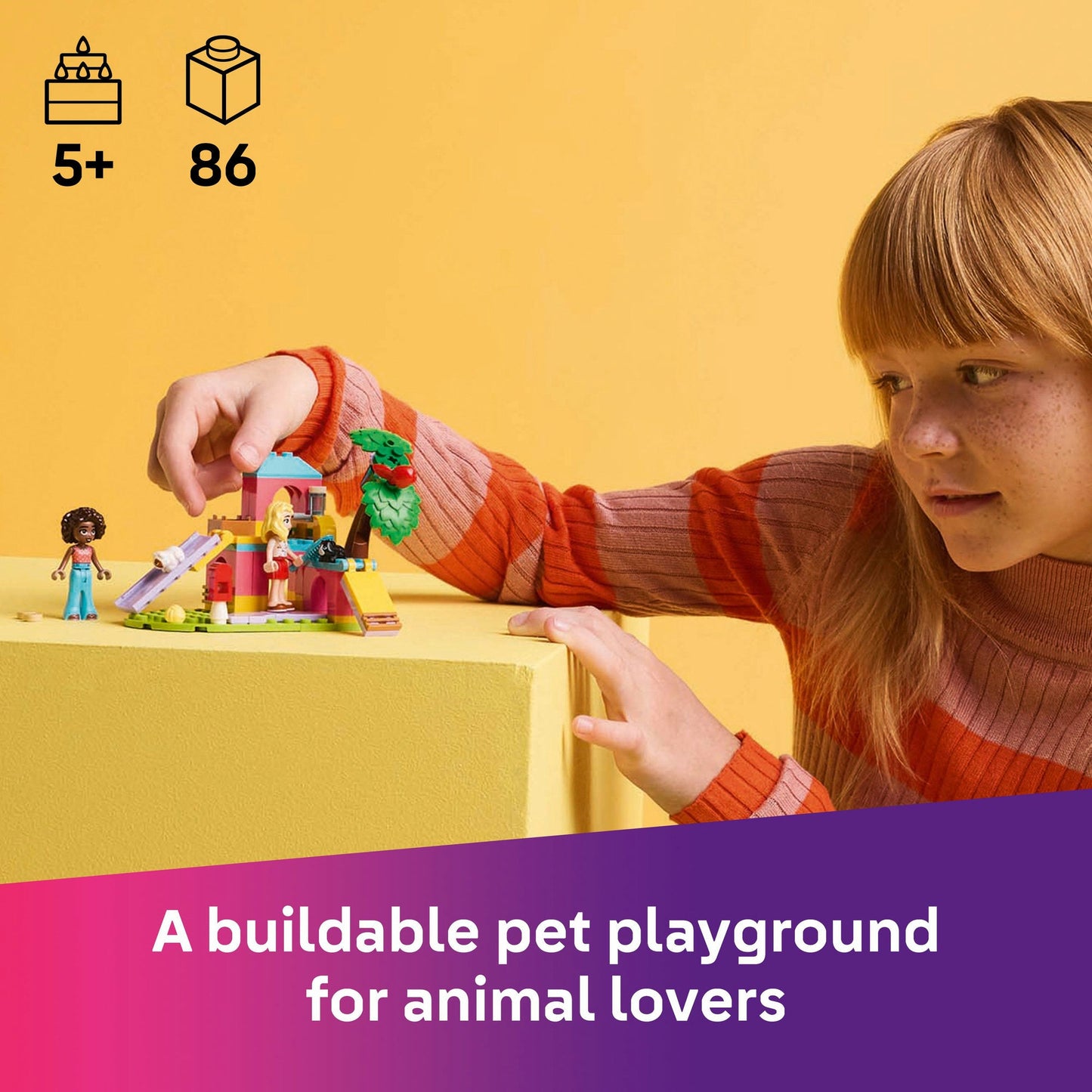 Lego Friends 42640 Guinea Pig Playground Toy Playset for Ages 5 and Up
