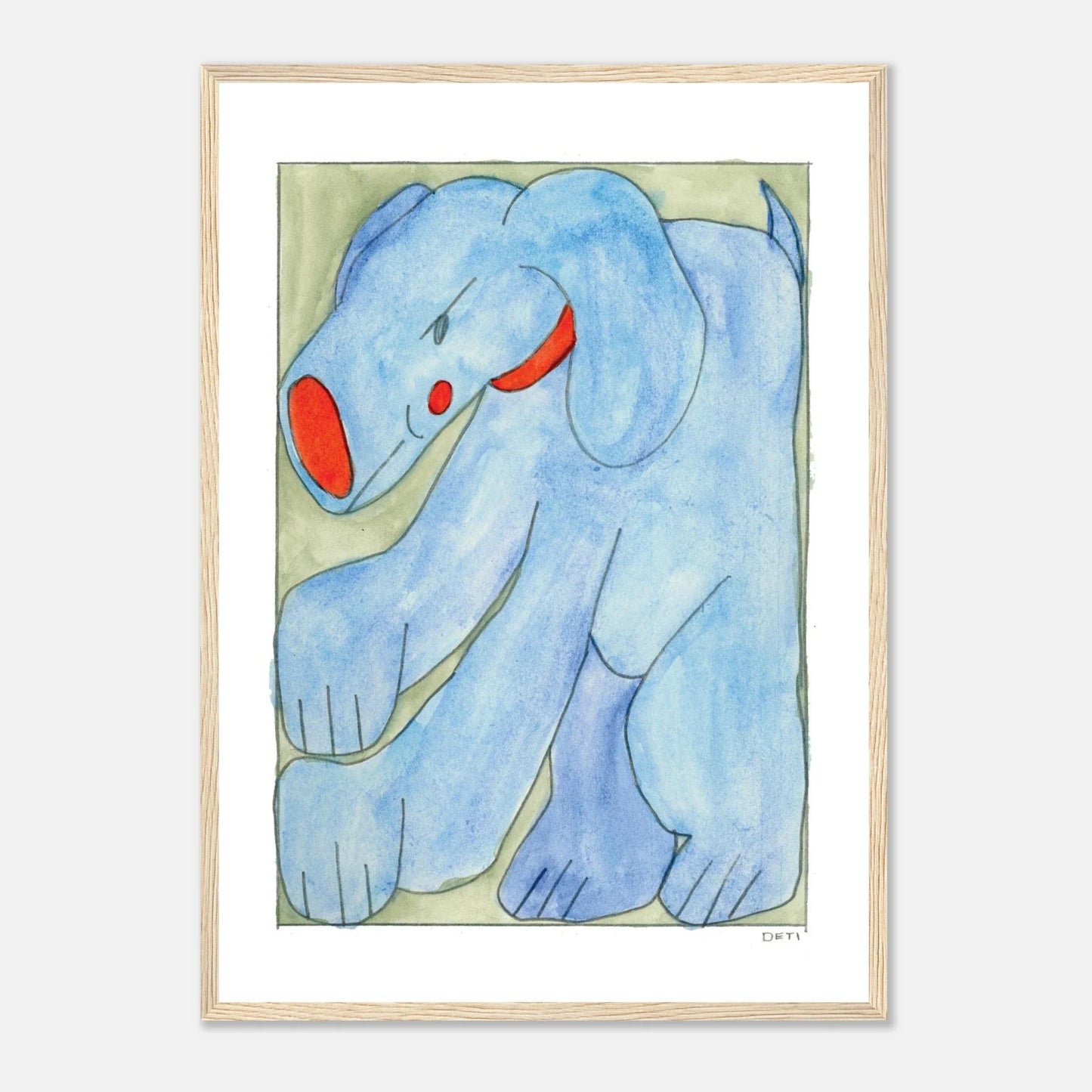 Hayley Deti - 'Boog 2 (Mischief)' Framed Print