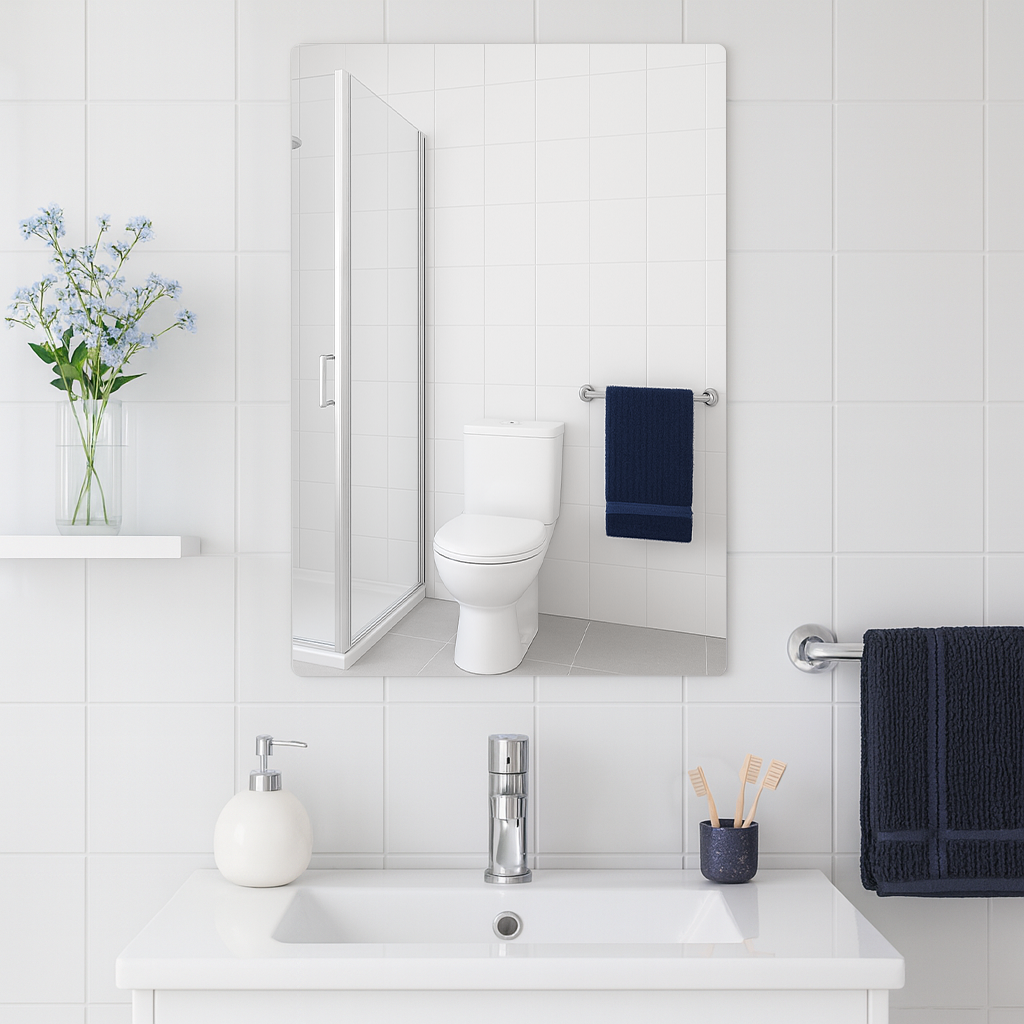 Self Adhesive Glass Wall Mirror - 30 x 40cm