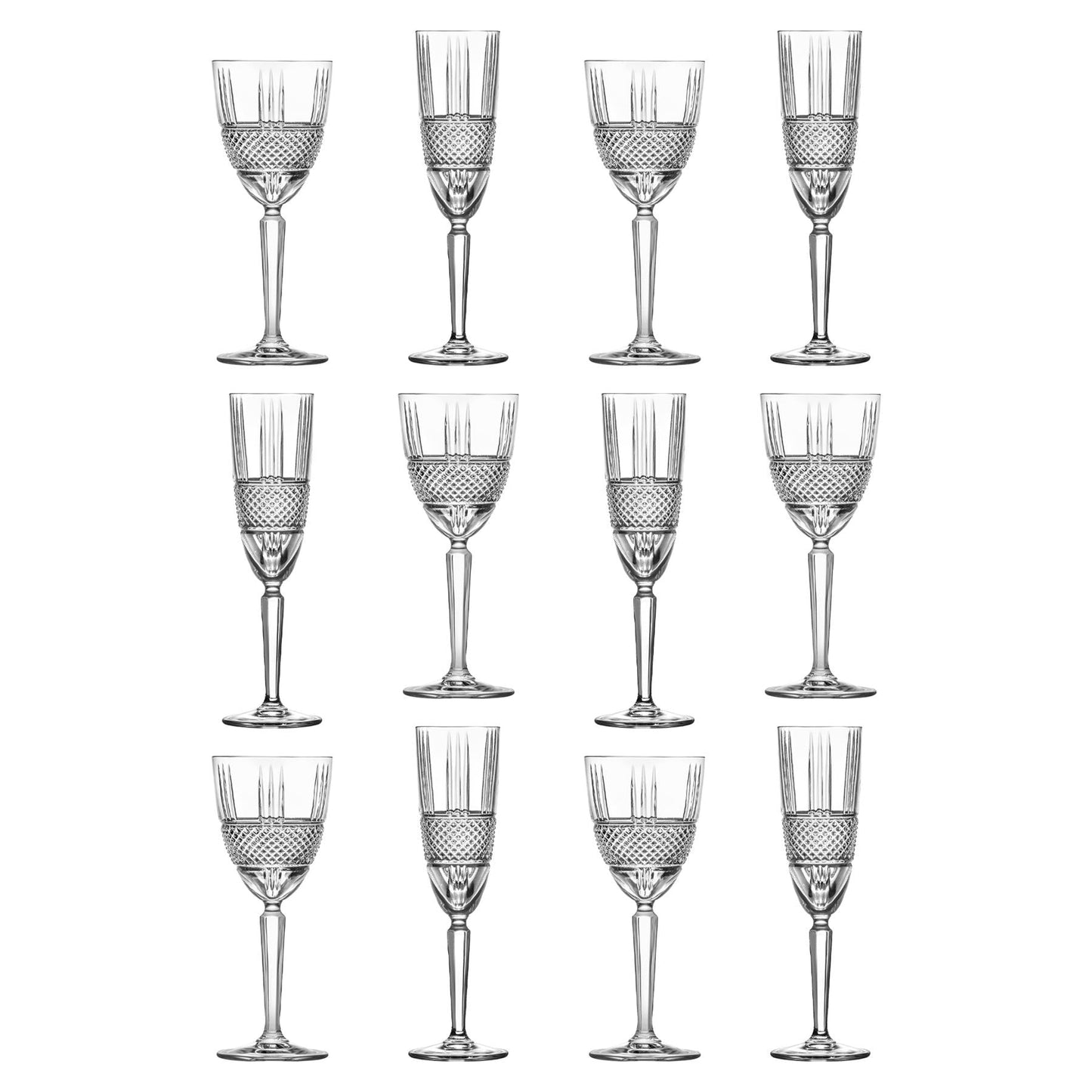 12pc Crystal Stemware Set