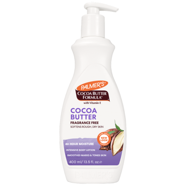 Palmer's Cocoa Butter Fragrance Free Lotion 13oz Bonus Size for Dry Sensitive Skin