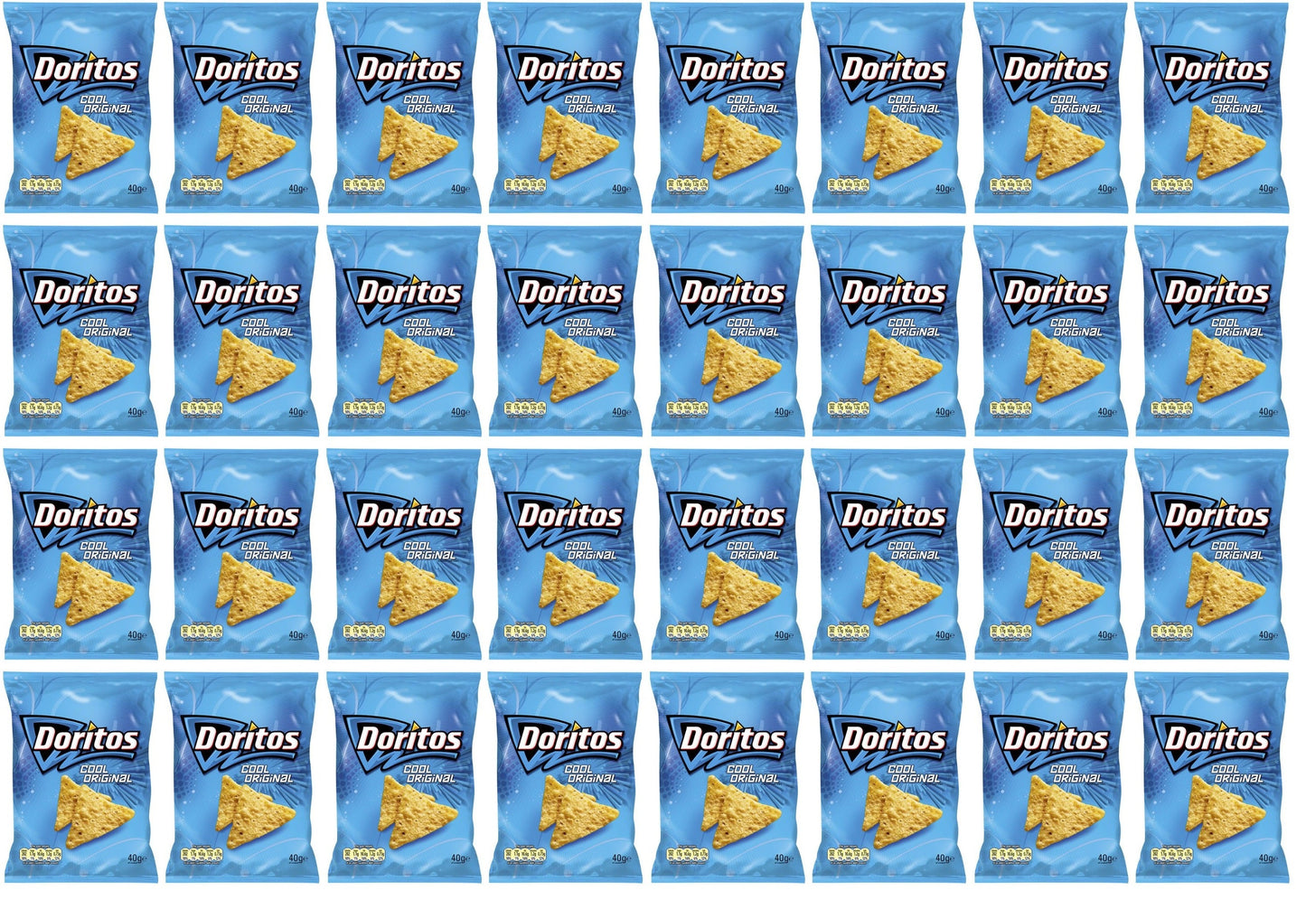 32 x Doritos Cool Original Tortilla Chips Crisps 40G