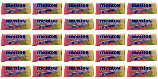 25 x Mentos Chewy Dragees Fruit 3 X 38G