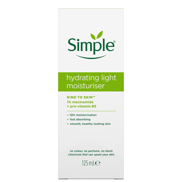Simple Hydrating Light Moisturiser: Gentle Daily Hydration for Sensitive Skin 125ml/4.23oz