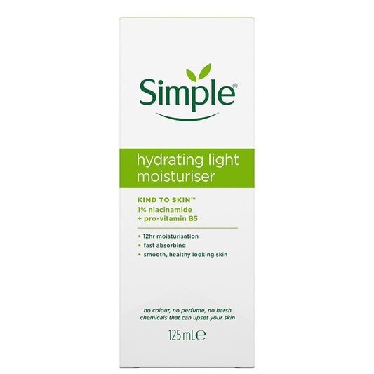Simple Hydrating Light Moisturiser: Gentle Daily Hydration for Sensitive Skin 125ml/4.23oz