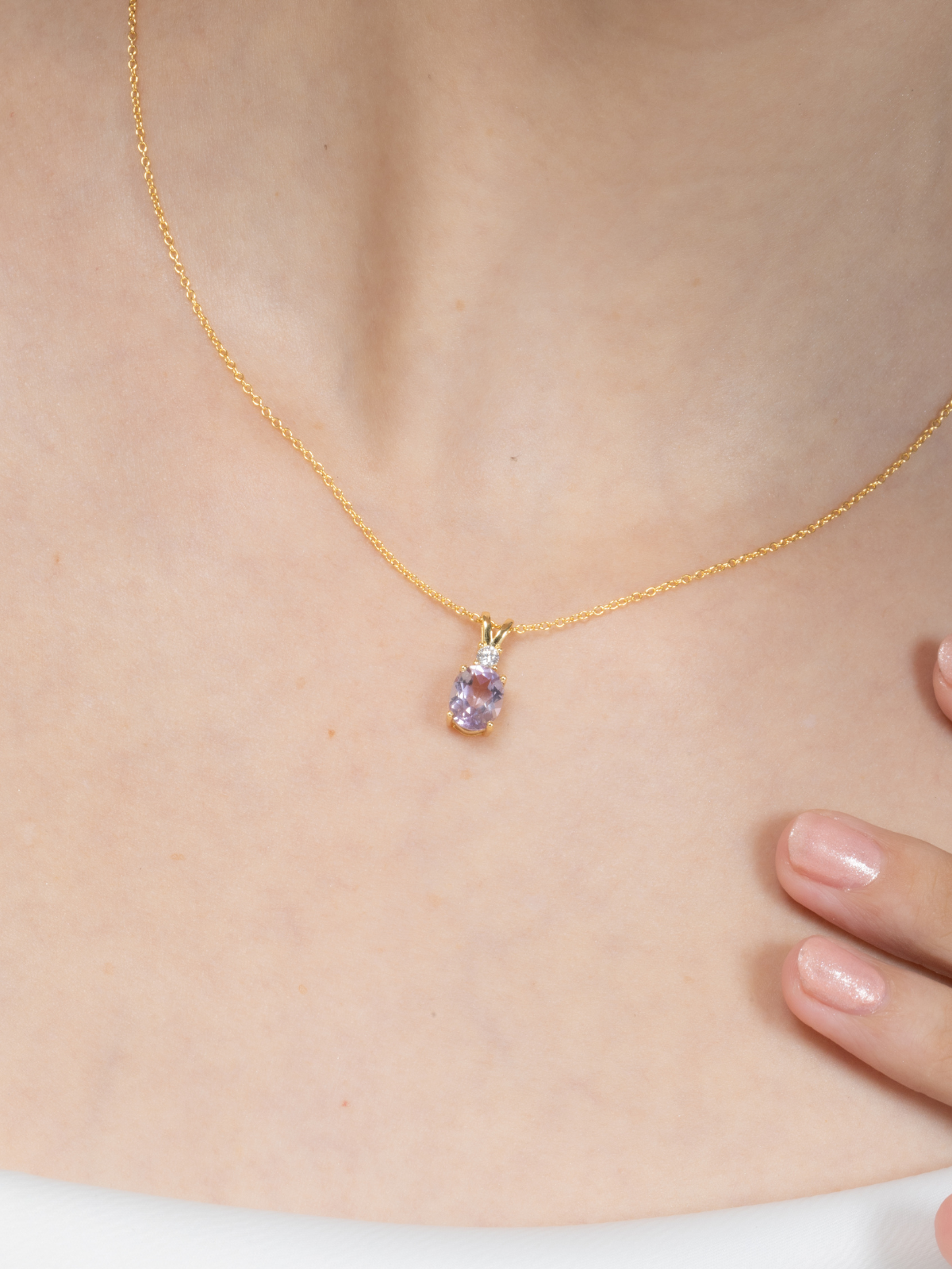 Complete Set - Amethyst Jewellery Set in 18k Gold Vermeil