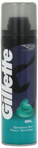 6 x Gillette Classic Sensitive Shave Gel For Sensitive Skin 200Ml