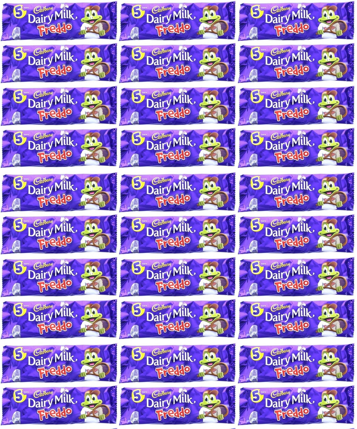 30 x Cadbury Dairy Milk Freddo Chocolate Bar 5 Pack 90G
