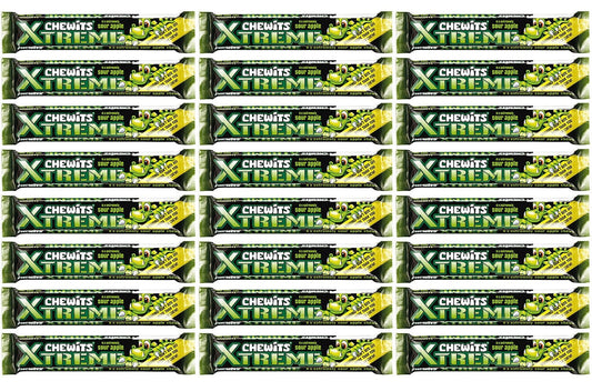 24 x Chewits Xtreme 6 X Extremely Sour Apple