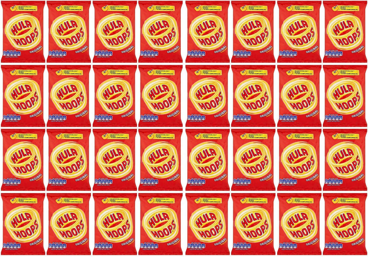 32 x Hula Hoops Original Crisps 34G