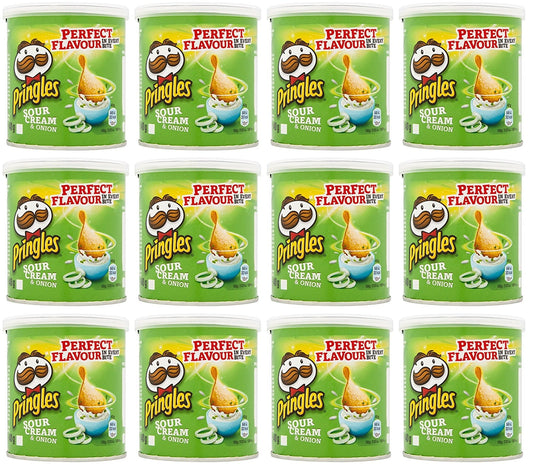 12 x Pringles Sour Cream & Onion 40G