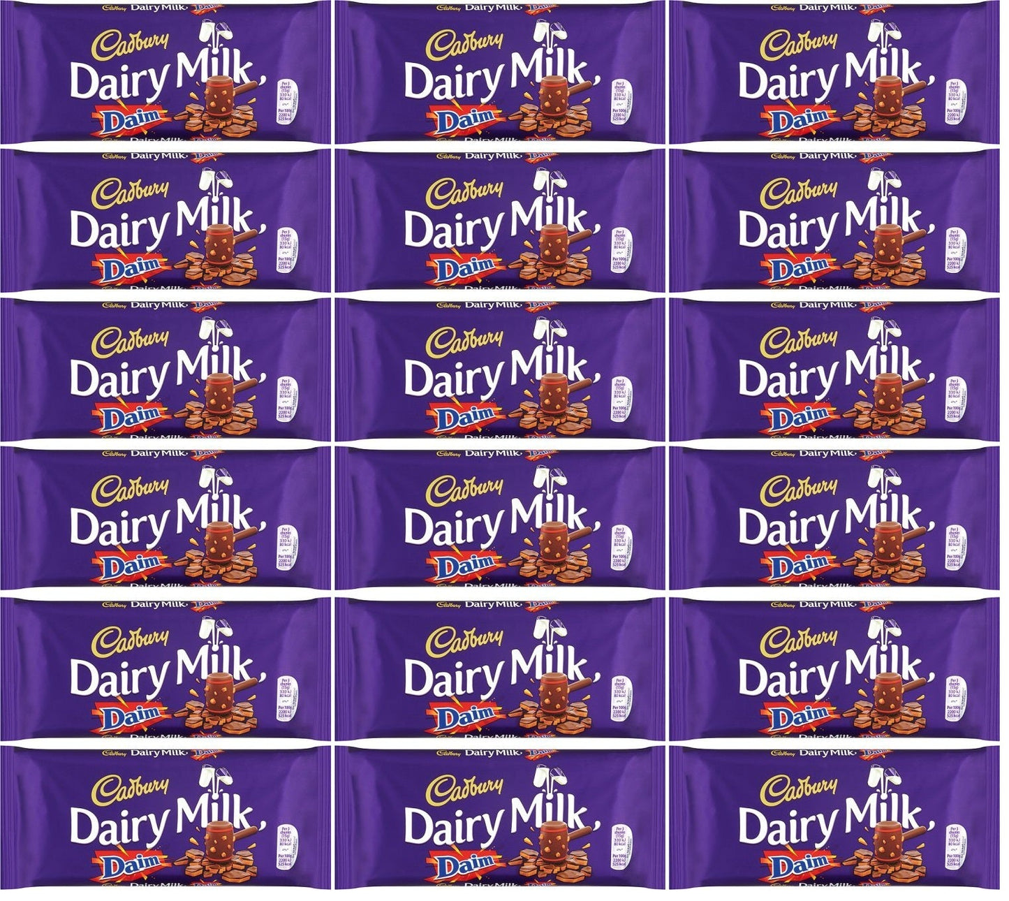 18 x Cadbury Dairy Milk Daim 120G