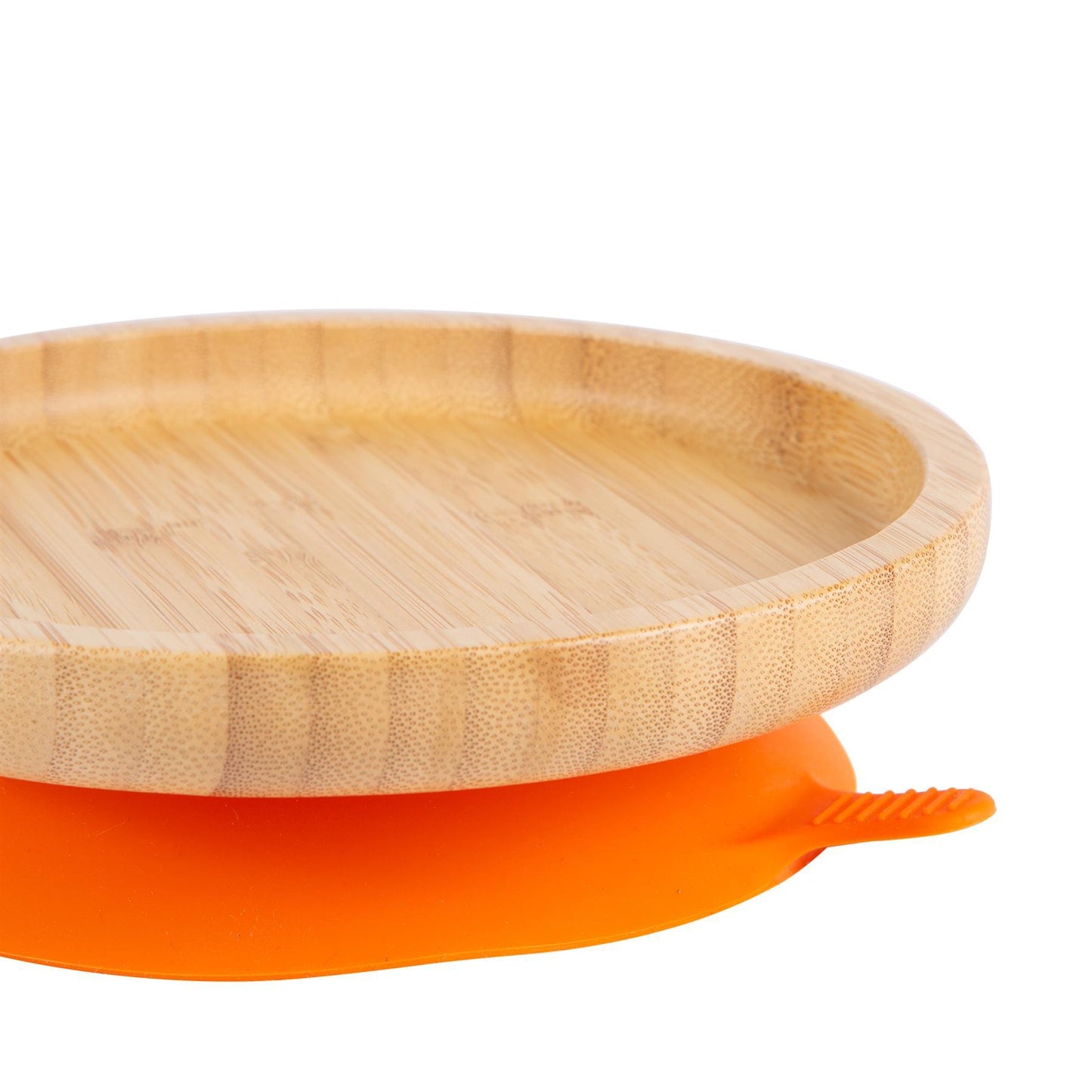 Round Open Bamboo Suction Plate