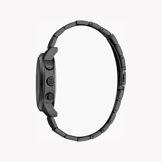 Esprit Men's Black Stainless Steel Watch, Black Dial | Es1g016m0015