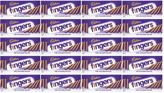 20 x Cadbury Dairy Milk Fingers Milk Chocolate Biscuits 114G