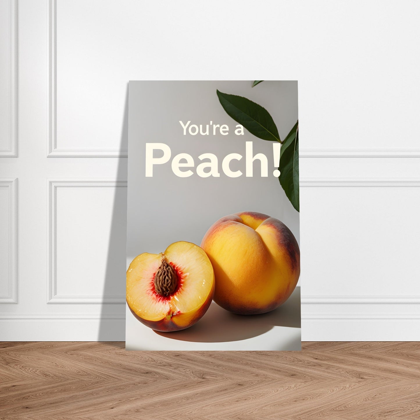 Peach Wall Art – Kitchen Fruit Print