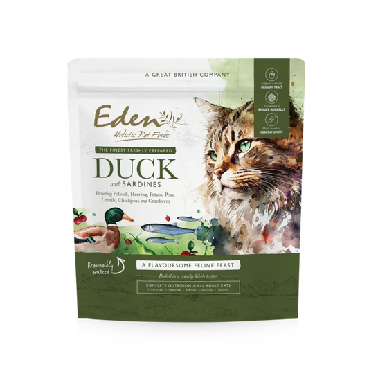 Feline Feast Duck & Sardine 1.5kg - Eden Holistic Pet Foods