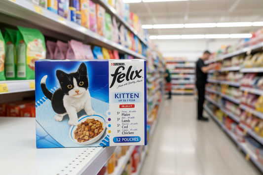 4 x Felix Kitten Mixed Selection In Jelly Wet Cat Food 12 X 100G