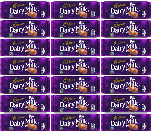 21 x Cadbury Dairy Milk Chocolate Bar 110G