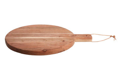 Small Round Acacia Wood Chopping and Serving Board | Socorro