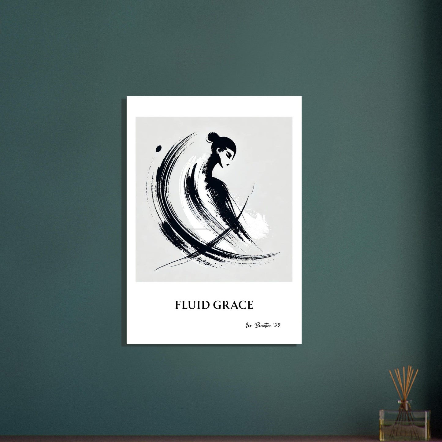 Minimalist Ink Brush Wall Art Print