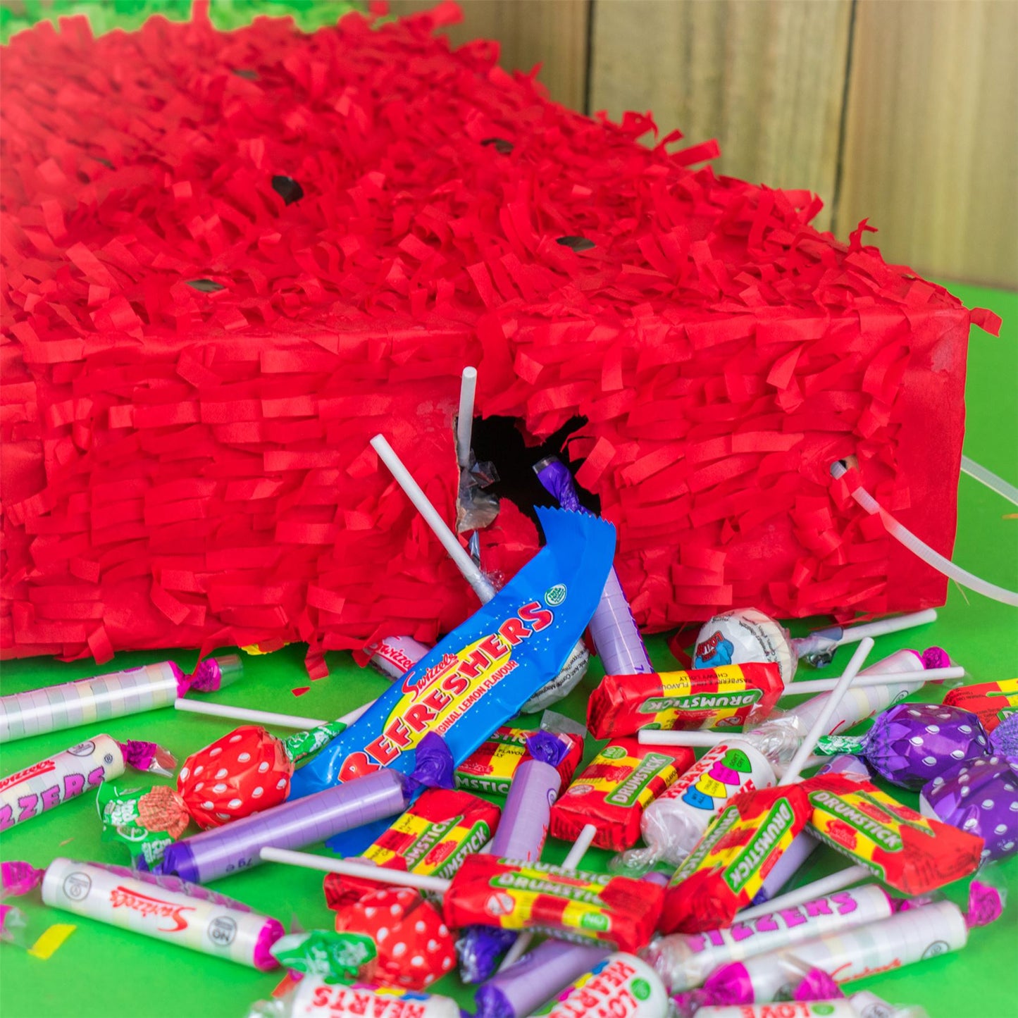 Watermelon Pop-Out Pinata Set with Stick & Blindfold