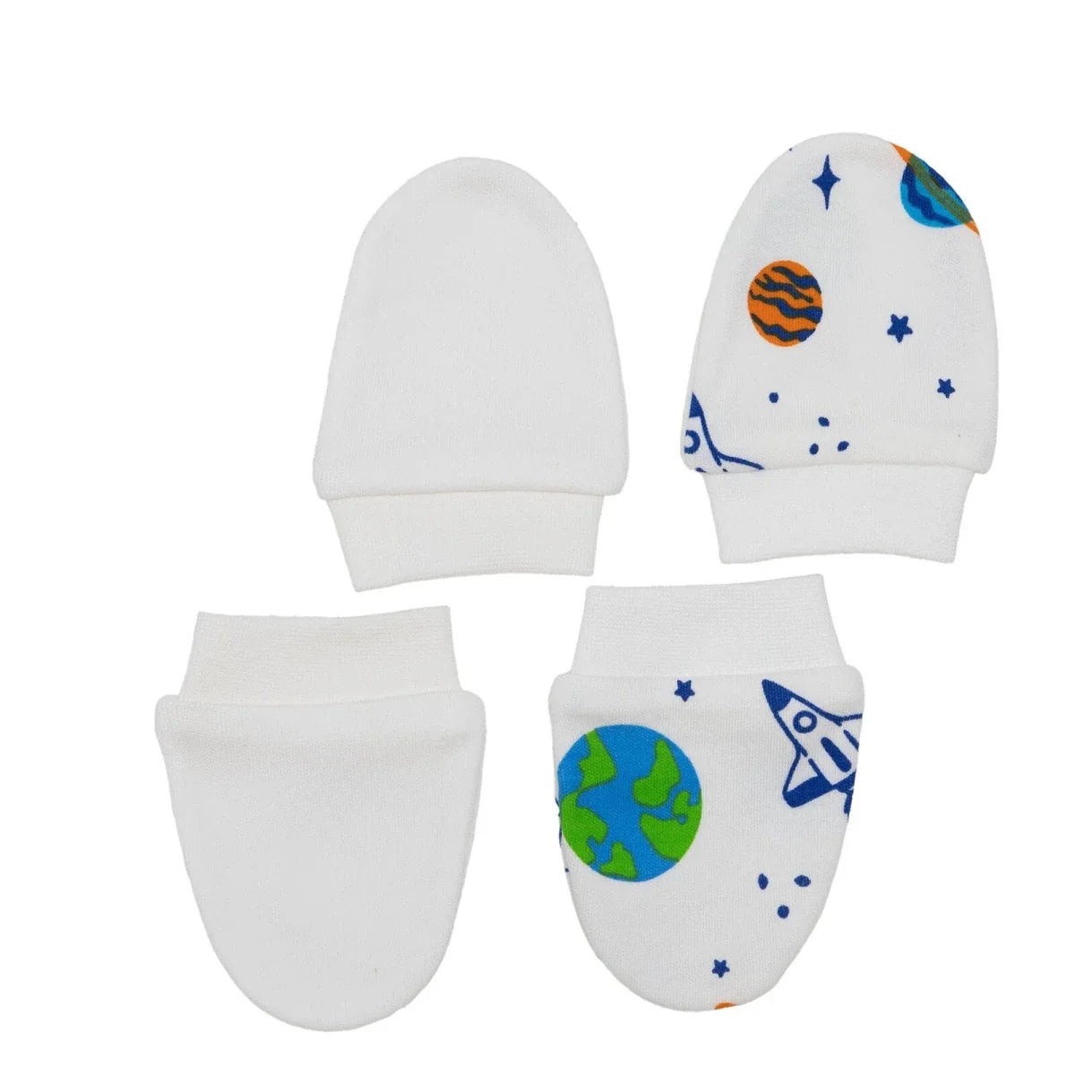 HelloBaby Newborn Mittens - Ecru