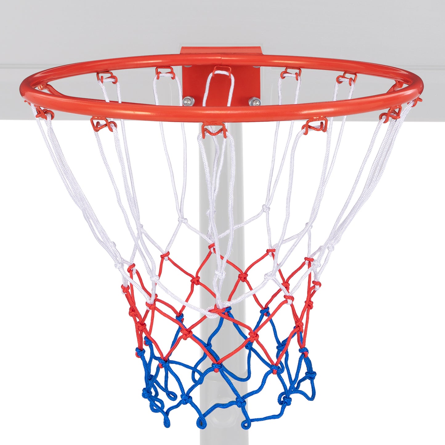 38 cm Heavy Duty Basketball Rim with All Weather Net and Mounting Hardware-Black