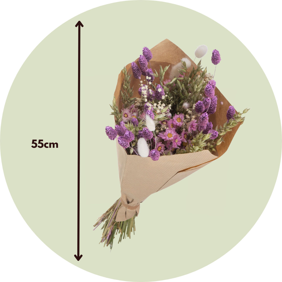 Dried flowers - Bouquet 'Trendy Pastel Palette' - Dryflowers