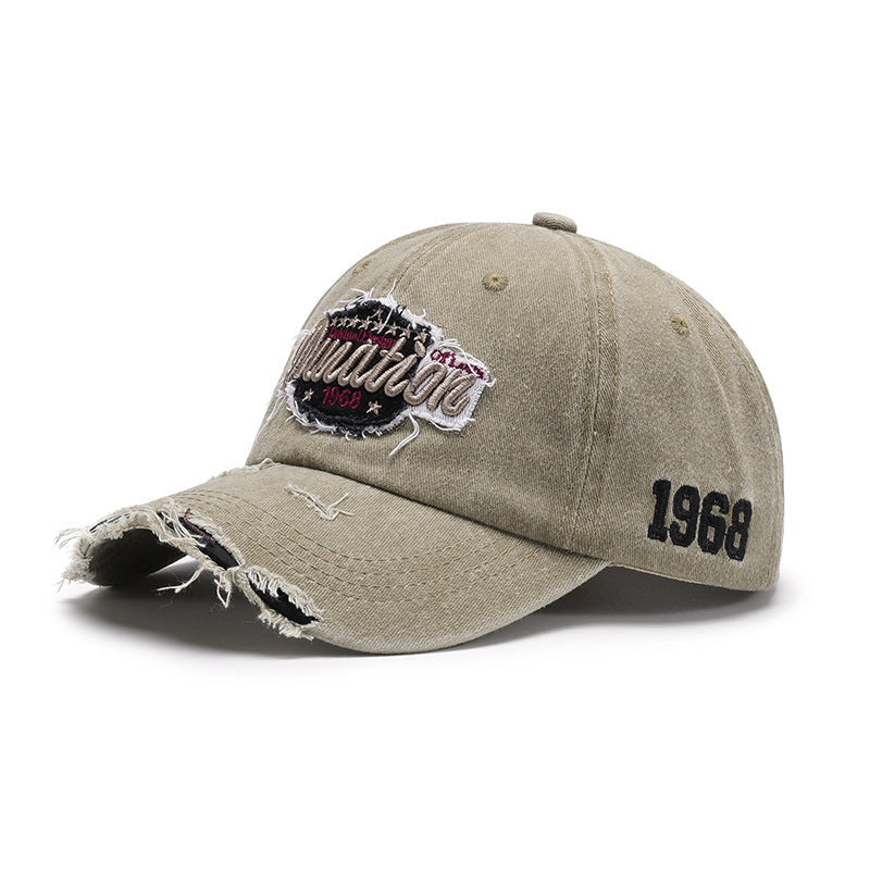 Spring Soft Top Letter Three-dimensional Embroidery Men's Baseball Cap