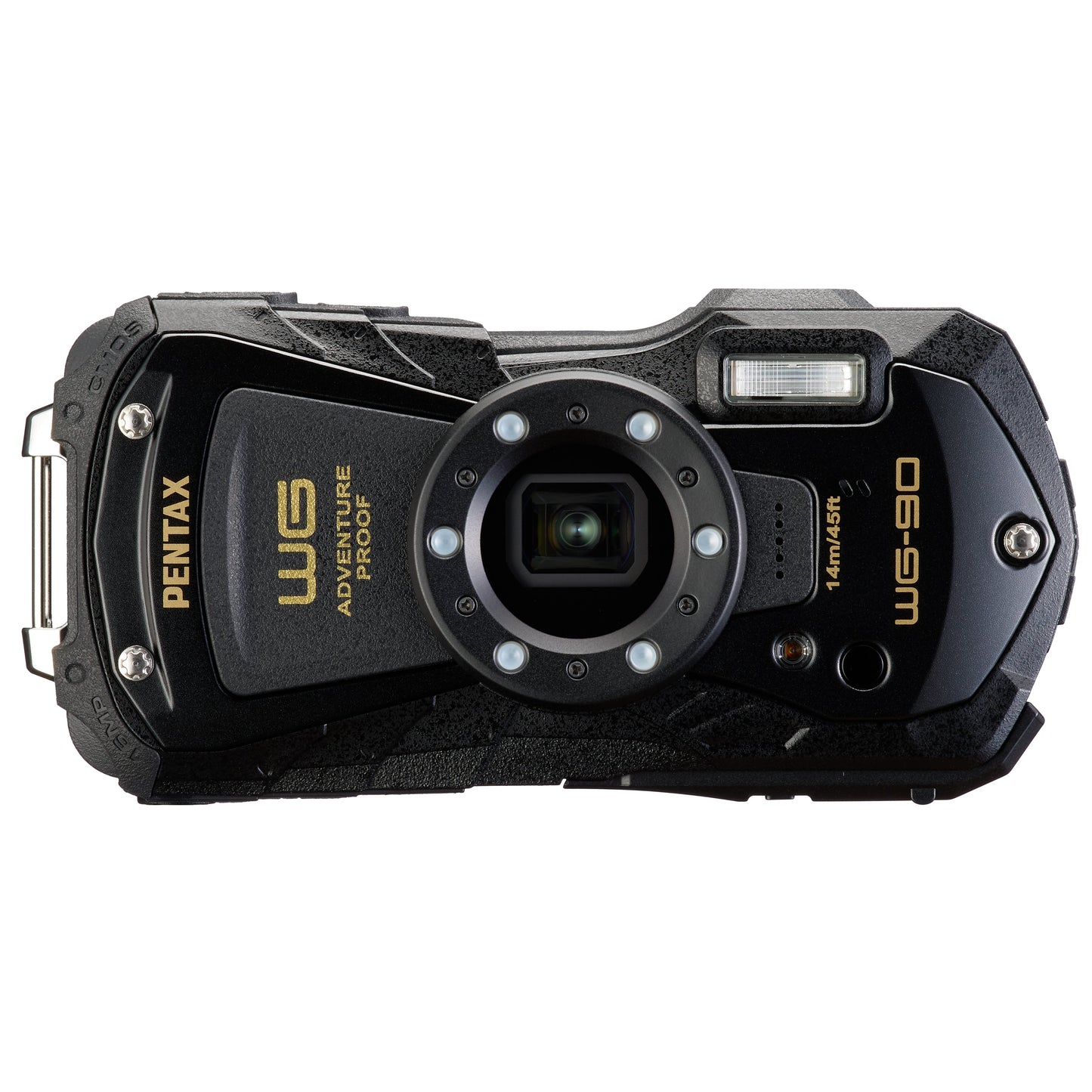 Pentax WG-90 16MP 5x Zoom Tough Compact Camera - Black